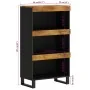 Solid mango wood auxiliary cabinet 60x33x107 cm by , Nightstands - Ref: Foro24-352892, Price: 137,99 €, Discount: %