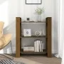 Shelving / space divider pine honey brown 80x35x91 cm by , Bookcases and shelves - Ref: Foro24-813902, Price: 46,74 €, Discou...