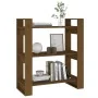 Shelving / space divider pine honey brown 80x35x91 cm by , Bookcases and shelves - Ref: Foro24-813902, Price: 46,74 €, Discou...