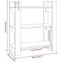 Shelving / space divider pine honey brown 80x35x91 cm by , Bookcases and shelves - Ref: Foro24-813902, Price: 46,74 €, Discou...
