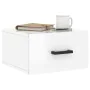 Wall-mounted glossy white bedside table 35x35x20 cm by , Lockers and storage cabinets - Ref: Foro24-829824, Price: 30,65 €, D...