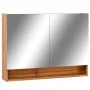 Badezimmermöbel mit LED-Spiegel MDF Eiche 80x15x60 cm von vidaXL, Badezimmerwaschtische - Ref: Foro24-323606, Preis: 169,10 €...