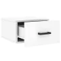 Wall-mounted glossy white bedside table 35x35x20 cm by , Lockers and storage cabinets - Ref: Foro24-829824, Price: 30,65 €, D...