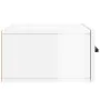 Wall-mounted glossy white bedside table 35x35x20 cm by , Lockers and storage cabinets - Ref: Foro24-829824, Price: 30,65 €, D...