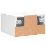 Wall-mounted glossy white bedside table 35x35x20 cm by , Lockers and storage cabinets - Ref: Foro24-829824, Price: 30,65 €, D...