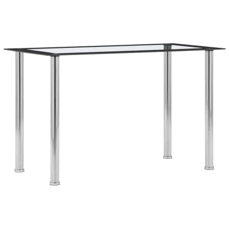 Esstisch aus schwarzem transparentem gehärtetem Glas 120x60x75 cm. von , Küchen- und Esstische - Ref: Foro24-281851, Preis: 1...