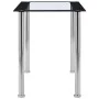 Esstisch aus schwarzem transparentem gehärtetem Glas 120x60x75 cm. von , Küchen- und Esstische - Ref: Foro24-281851, Preis: 1...