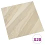 Self-adhesive PVC pallets 20 units 1.86 m² beige stripes by , Floors and carpets - Ref: Foro24-330133, Price: 34,85 €, Discou...