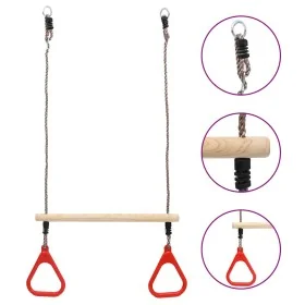 Swing trapeze with rings by , Baby Activity Toys - Ref: Foro24-93153, Price: 26,96 €, Discount: %
