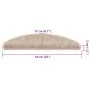 Selbstklebende Treppenmatte, 15 Stück, hellbeige, 56x17x3 cm. von , Treppenmatten - Ref: Foro24-326897, Preis: 91,54 €, Rabat...
