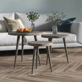 Set aus 3 Beistelltischen aus MDF und grauem Eisen von , Seitentische - Ref: Foro24-286095, Preis: 69,16 €, Rabatt: %