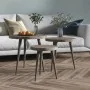 Set of 3 auxiliary tables made of gray MDF and iron by , Side tables - Ref: Foro24-286095, Price: 69,16 €, Discount: %