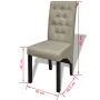Esszimmerstühle, 2 Stück, beige Stoff von , Essstühle - Ref: Foro24-240556, Preis: 185,18 €, Rabatt: %