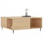 Oak Sonoma plywood coffee table 80x80x36.5 cm by , Coffee table - Ref: Foro24-830775, Price: 71,58 €, Discount: %