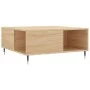 Oak Sonoma plywood coffee table 80x80x36.5 cm by , Coffee table - Ref: Foro24-830775, Price: 71,58 €, Discount: %