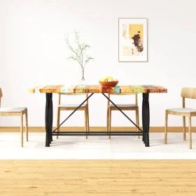 Solid recycled wood dining table 180 cm by , Kitchen and dining tables - Ref: Foro24-244800, Price: 446,07 €, Discount: %