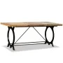 Solid recycled wood dining table 180 cm by , Kitchen and dining tables - Ref: Foro24-244800, Price: 446,07 €, Discount: %