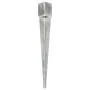 Picas de tierra 12 uds acero galvanizado plateado 10x10x91 cm de , Puntas para anclaje en el suelo - Ref: Foro24-145424, Prec...
