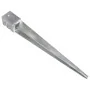 Picas de tierra 12 uds acero galvanizado plateado 10x10x91 cm de , Puntas para anclaje en el suelo - Ref: Foro24-145424, Prec...