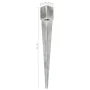 Picas de tierra 12 uds acero galvanizado plateado 10x10x91 cm de , Puntas para anclaje en el suelo - Ref: Foro24-145424, Prec...