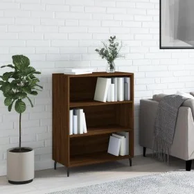 Engineered wood bookshelf in brown oak, 69.5x32.5x90 cm by , Sideboards - Ref: Foro24-828387, Price: 62,65 €, Discount: %