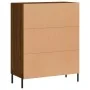 Engineered wood brown oak sideboard 69.5x34x90 cm by , Sideboards - Ref: Foro24-830211, Price: 89,16 €, Discount: %