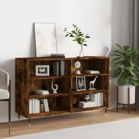 Smoked oak engineered wood sideboard 103.5x35x70 cm by , Sideboards - Ref: Foro24-827105, Price: 73,22 €, Discount: %