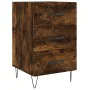 Nachttisch aus geräucherter Eichen-Ingenieurholz 40x40x66 cm. von , Nachttische - Ref: Foro24-827657, Preis: 58,41 €, Rabatt: %