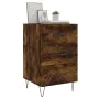Nachttisch aus geräucherter Eichen-Ingenieurholz 40x40x66 cm. von , Nachttische - Ref: Foro24-827657, Preis: 58,41 €, Rabatt: %