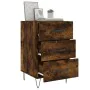 Nachttisch aus geräucherter Eichen-Ingenieurholz 40x40x66 cm. von , Nachttische - Ref: Foro24-827657, Preis: 58,41 €, Rabatt: %