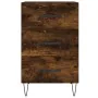 Nachttisch aus geräucherter Eichen-Ingenieurholz 40x40x66 cm. von , Nachttische - Ref: Foro24-827657, Preis: 58,41 €, Rabatt: %