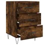 Nachttisch aus geräucherter Eichen-Ingenieurholz 40x40x66 cm. von , Nachttische - Ref: Foro24-827657, Preis: 58,41 €, Rabatt: %