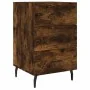 Nachttisch aus geräucherter Eichen-Ingenieurholz 40x40x66 cm. von , Nachttische - Ref: Foro24-827681, Preis: 62,96 €, Rabatt: %