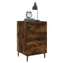 Nachttisch aus geräucherter Eichen-Ingenieurholz 40x40x66 cm. von , Nachttische - Ref: Foro24-827681, Preis: 62,96 €, Rabatt: %