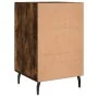 Nachttisch aus geräucherter Eichen-Ingenieurholz 40x40x66 cm. von , Nachttische - Ref: Foro24-827681, Preis: 62,96 €, Rabatt: %