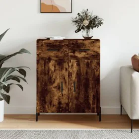 Smoked oak engineered wood sideboard 69.5x34x90 cm by , Sideboards - Ref: Foro24-827993, Price: 93,18 €, Discount: %