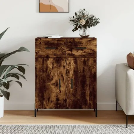 Smoked oak engineered wood sideboard 69.5x34x90 cm by , Sideboards - Ref: Foro24-827993, Price: 93,18 €, Discount: %
