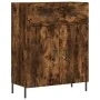Smoked oak engineered wood sideboard 69.5x34x90 cm by , Sideboards - Ref: Foro24-827993, Price: 93,18 €, Discount: %