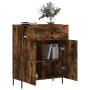 Rauchiger Eichenfurnier-Holzschrank 69,5x34x90 cm von , Sideboards - Ref: Foro24-827993, Preis: 94,33 €, Rabatt: %