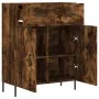Smoked oak engineered wood sideboard 69.5x34x90 cm by , Sideboards - Ref: Foro24-827993, Price: 93,18 €, Discount: %