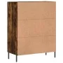 Smoked oak engineered wood sideboard 69.5x34x90 cm by , Sideboards - Ref: Foro24-827993, Price: 93,18 €, Discount: %