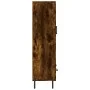 Tall smoked oak engineered wood sideboard 69.5x31x115 cm by , Sideboards - Ref: Foro24-828249, Price: 78,58 €, Discount: %