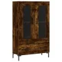 Tall smoked oak engineered wood sideboard 69.5x31x115 cm by , Sideboards - Ref: Foro24-828305, Price: 89,92 €, Discount: %