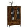 Tall smoked oak engineered wood sideboard 69.5x31x115 cm by , Sideboards - Ref: Foro24-828305, Price: 89,92 €, Discount: %
