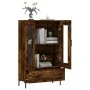 Tall smoked oak engineered wood sideboard 69.5x31x115 cm by , Sideboards - Ref: Foro24-828305, Price: 89,92 €, Discount: %