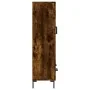 Tall smoked oak engineered wood sideboard 69.5x31x115 cm by , Sideboards - Ref: Foro24-828305, Price: 89,92 €, Discount: %