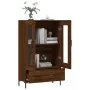 Tall engineered wood sideboard in brown oak 69.5x31x115 cm by , Sideboards - Ref: Foro24-828307, Price: 92,75 €, Discount: %