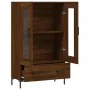 Tall engineered wood sideboard in brown oak 69.5x31x115 cm by , Sideboards - Ref: Foro24-828307, Price: 92,75 €, Discount: %