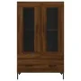 Tall engineered wood sideboard in brown oak 69.5x31x115 cm by , Sideboards - Ref: Foro24-828307, Price: 92,75 €, Discount: %