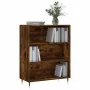 Estantería madera de ingeniería roble ahumado 69,5x32,5x90 cm de , Librerías y estanterías - Ref: Foro24-828345, Precio: 54,7...
